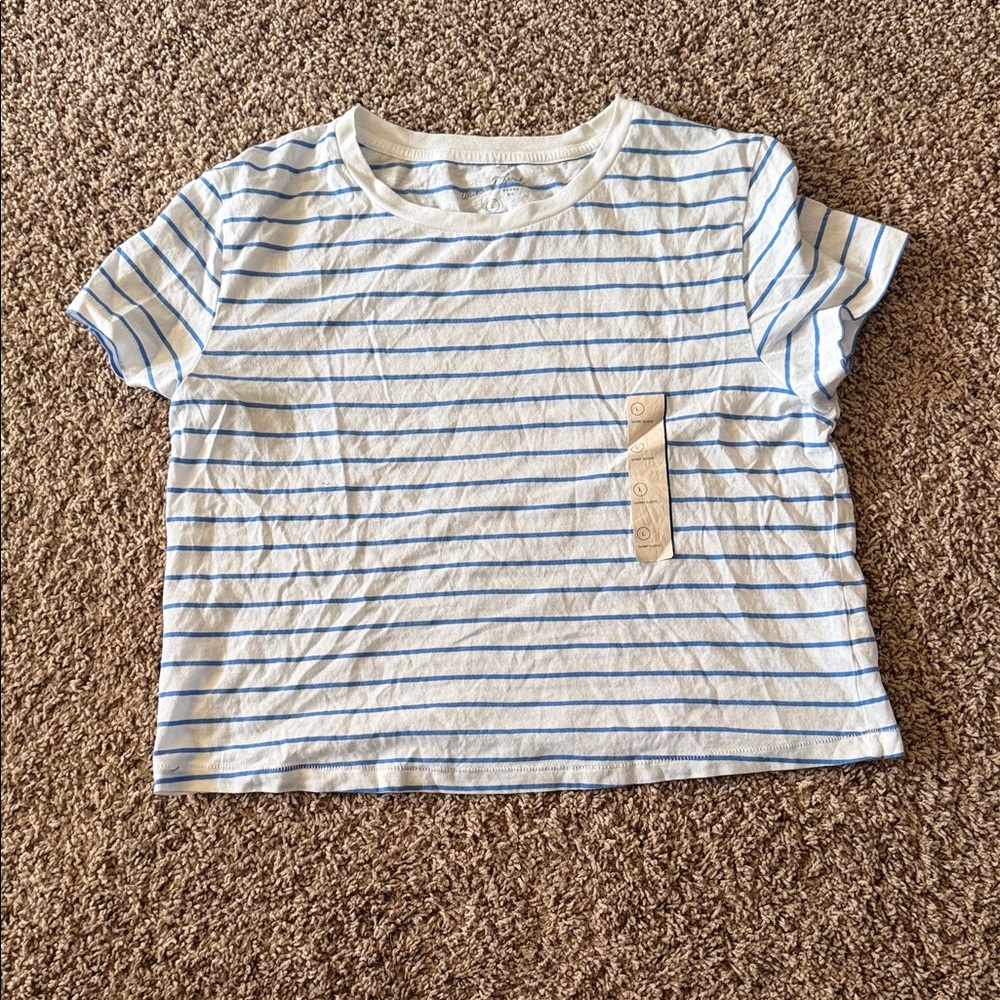 Universal Thread women’s Blue and White Striped Tee